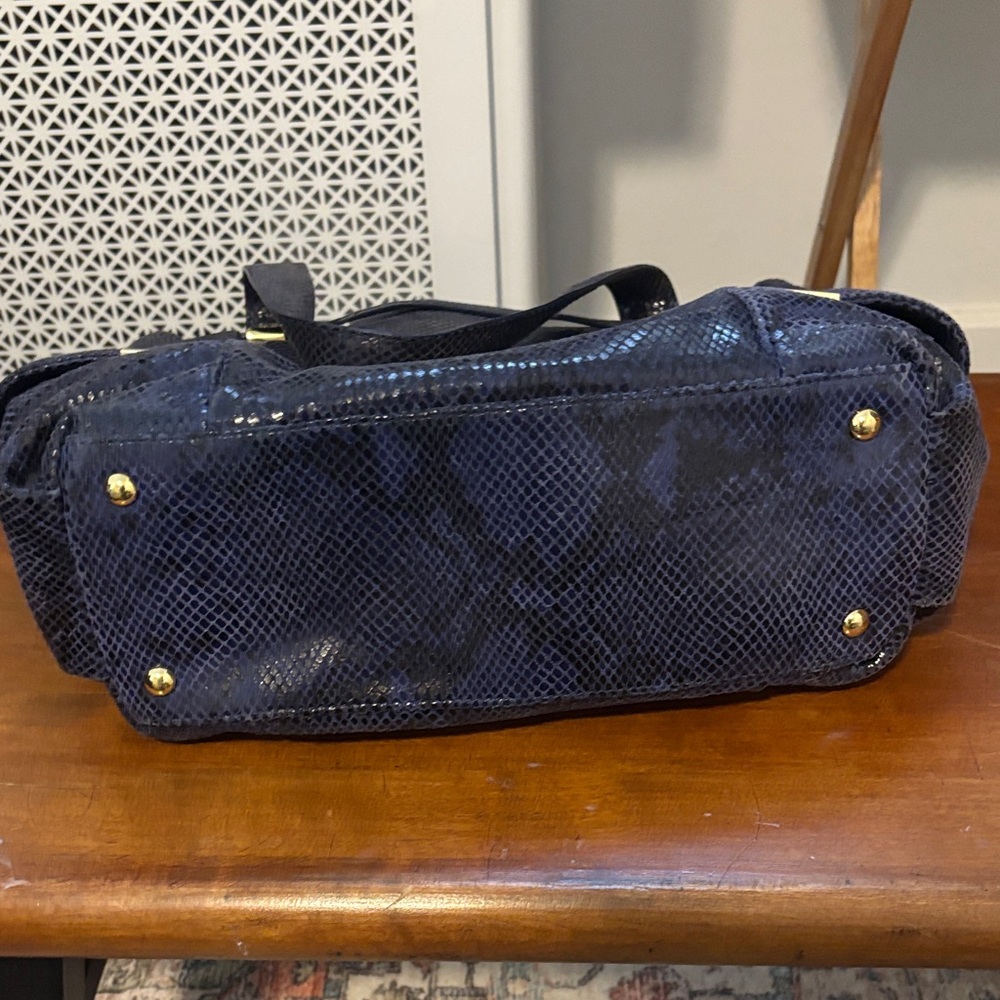 Michael Kors Vintage Black & Blue Handbag - Picture 8 of 11